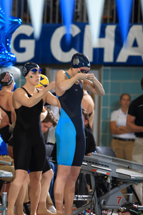 Sophomore Catherine Mulquin won three individual events and two relays this weekend.