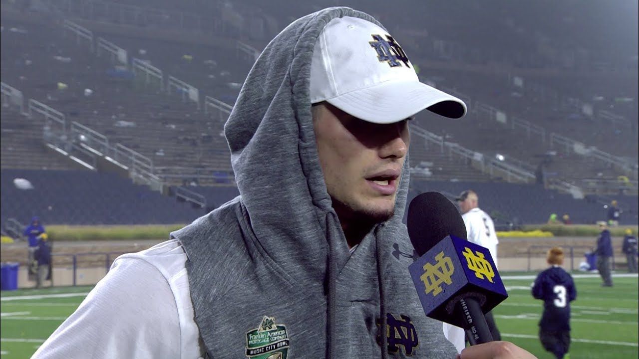 @NDFootball Drue Tranquill Post-Game Interview - Wake Forest (2017)