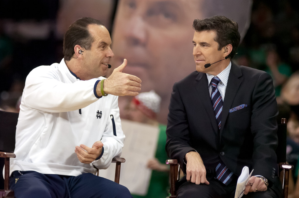 ESPN College GameDay visits Notre Dame Men's Basketball vs Louisville on 02-09-2013