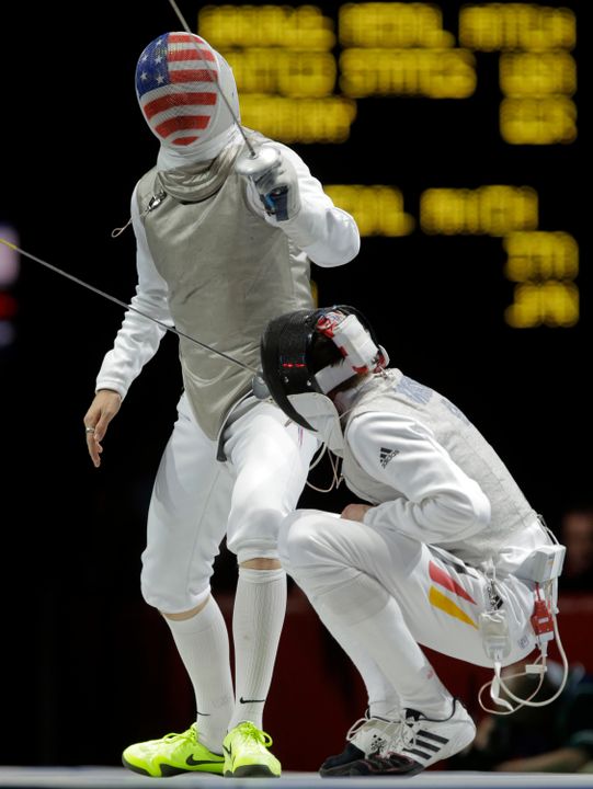 Graduate student Gerek Meinhardt made history earlier this week when he captured the No. 1 ranking at the Paris Foil World Cpup. Meinhardt is the first American and Notre Dame fencer to be No. 1 in the men's foil weapon class.