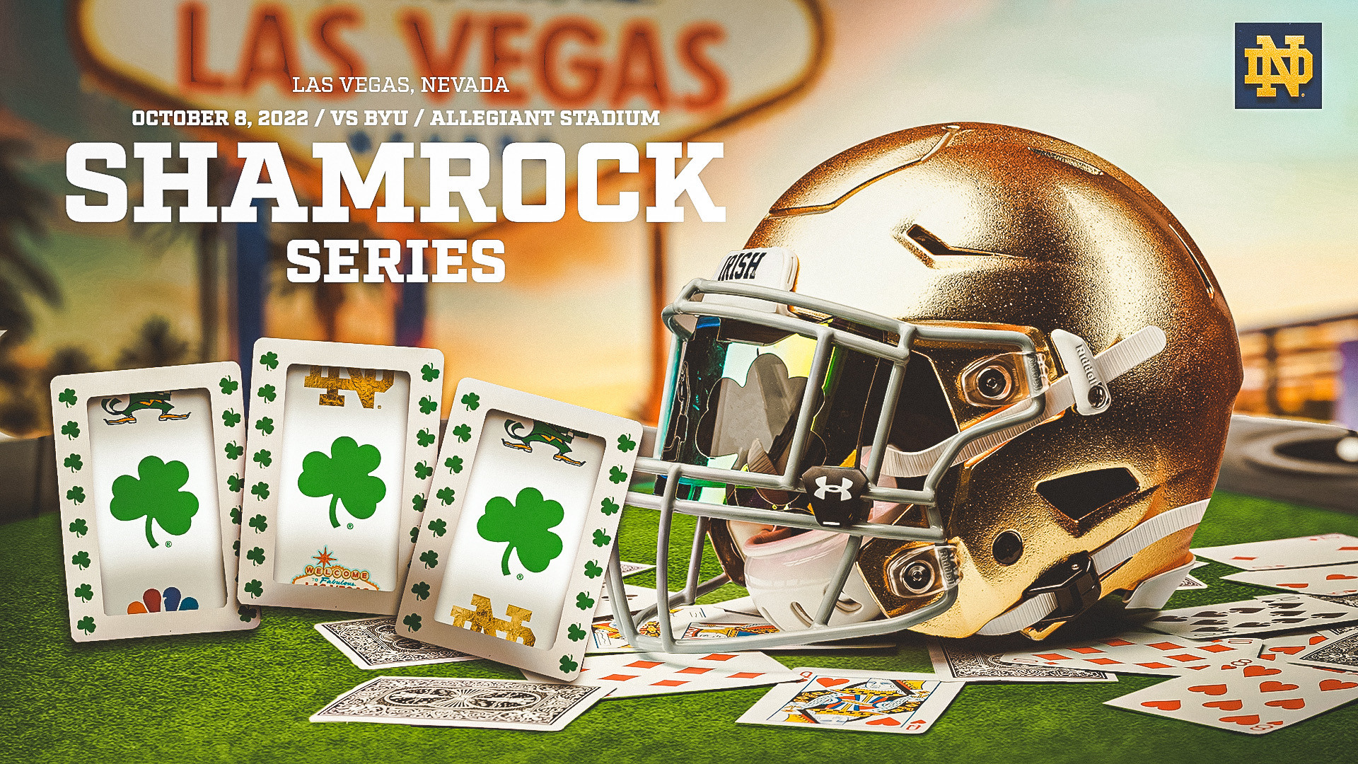 Irish Announce 2022 Shamrock Series Against BYU in Las Vegas Irish Announce 2022 Shamrock Series Against BYU in Las Vegas