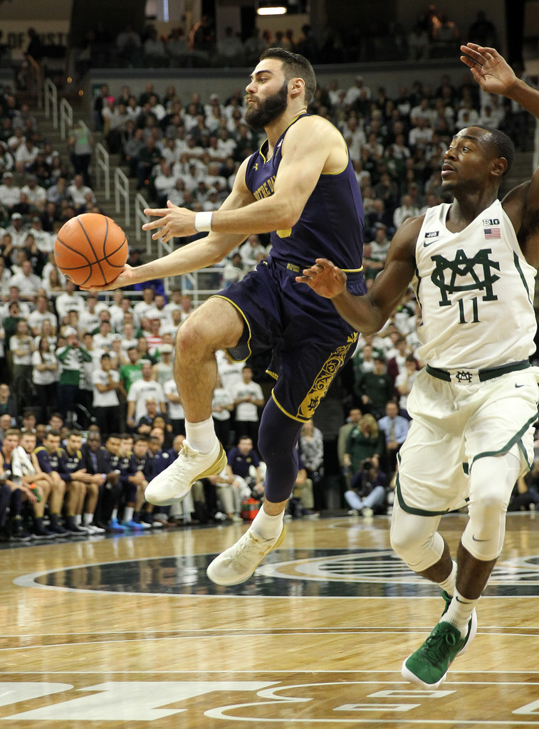 ND Men's Basketball at Michigan State (USATSI)