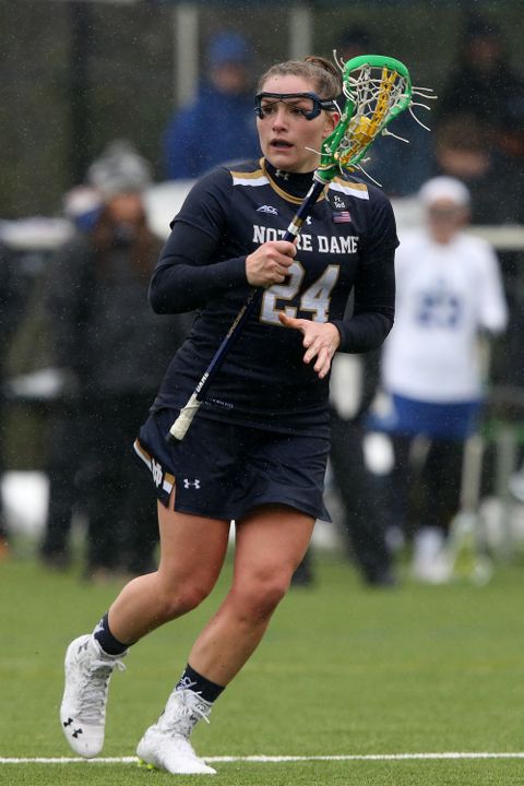 Casey Pearsall scored the first of Notre Dame's five goals at Stony Brook.