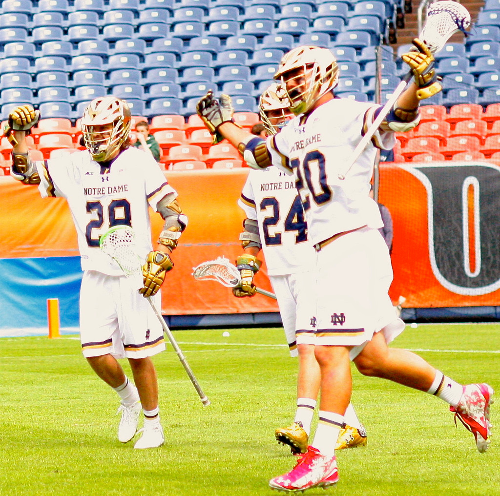 Notre Dame NCAA lacrosse vs. Albany (photos by Pete LaFleur)