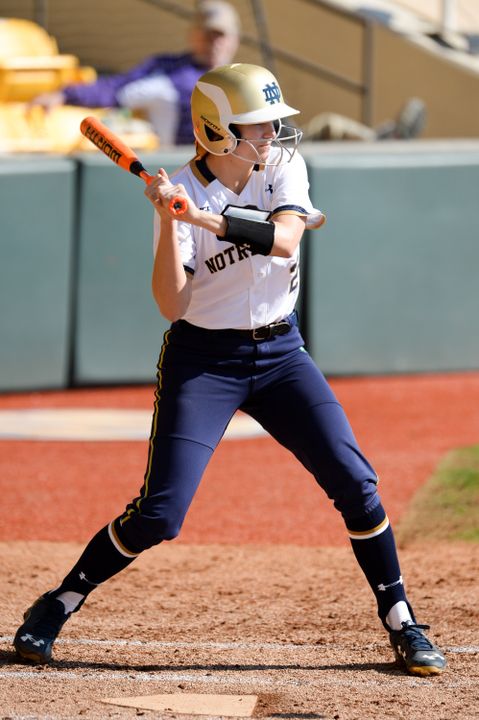 Freshman Sara White blasted her first career home run in Notre Dame's 9-0 win over IPFW on Wednesday night
