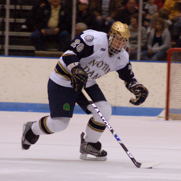 Irish Close Out Regular Season With Home-And-Home Series Against Michigan State Senior defenseman Luke Lucyk was honored for his community service work last week as he received the Rev. Don McNeill, C.S.C. Award from the Robinson Center.