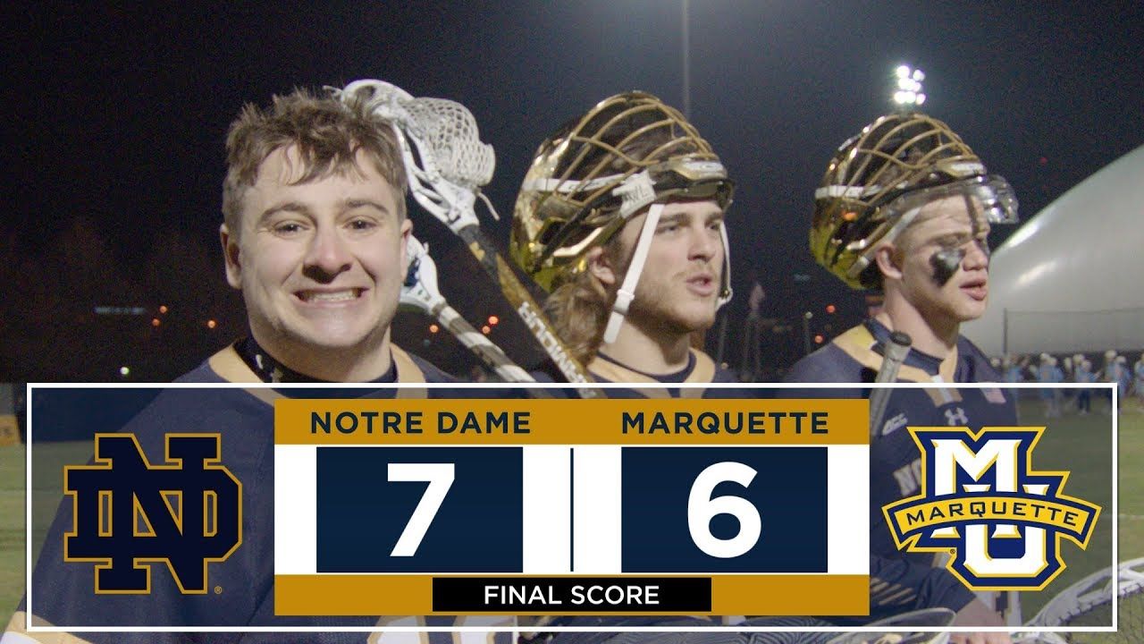 @NDLacrosse | Highlights at Marquette 2018
