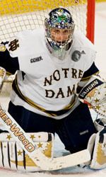 Former Irish goaltending standout - David Brown '07 - participated in the 2013 Notre Dame Hockey Pro Camp.