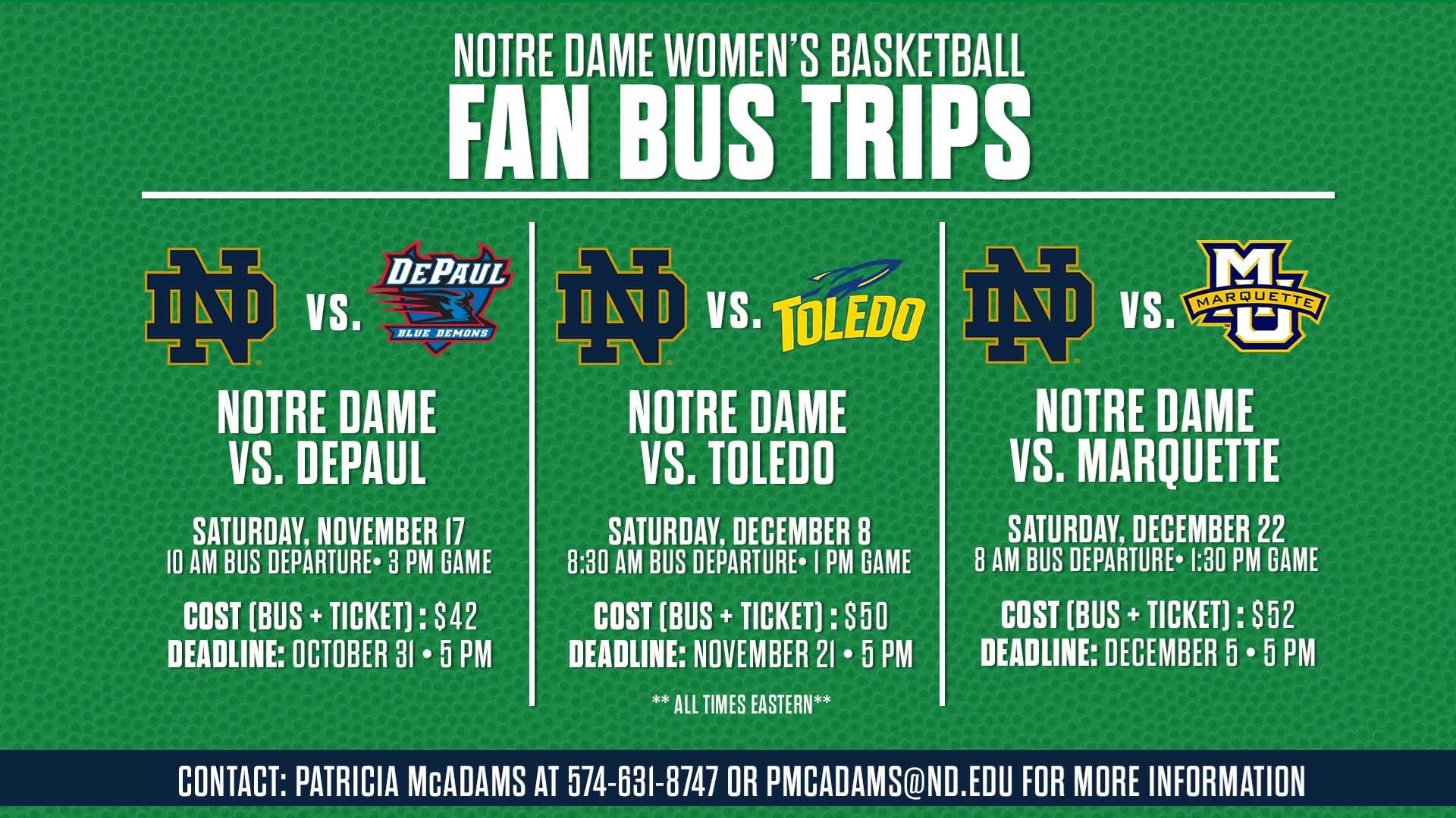 Three Fan Bus Trips Announced Bus Trips