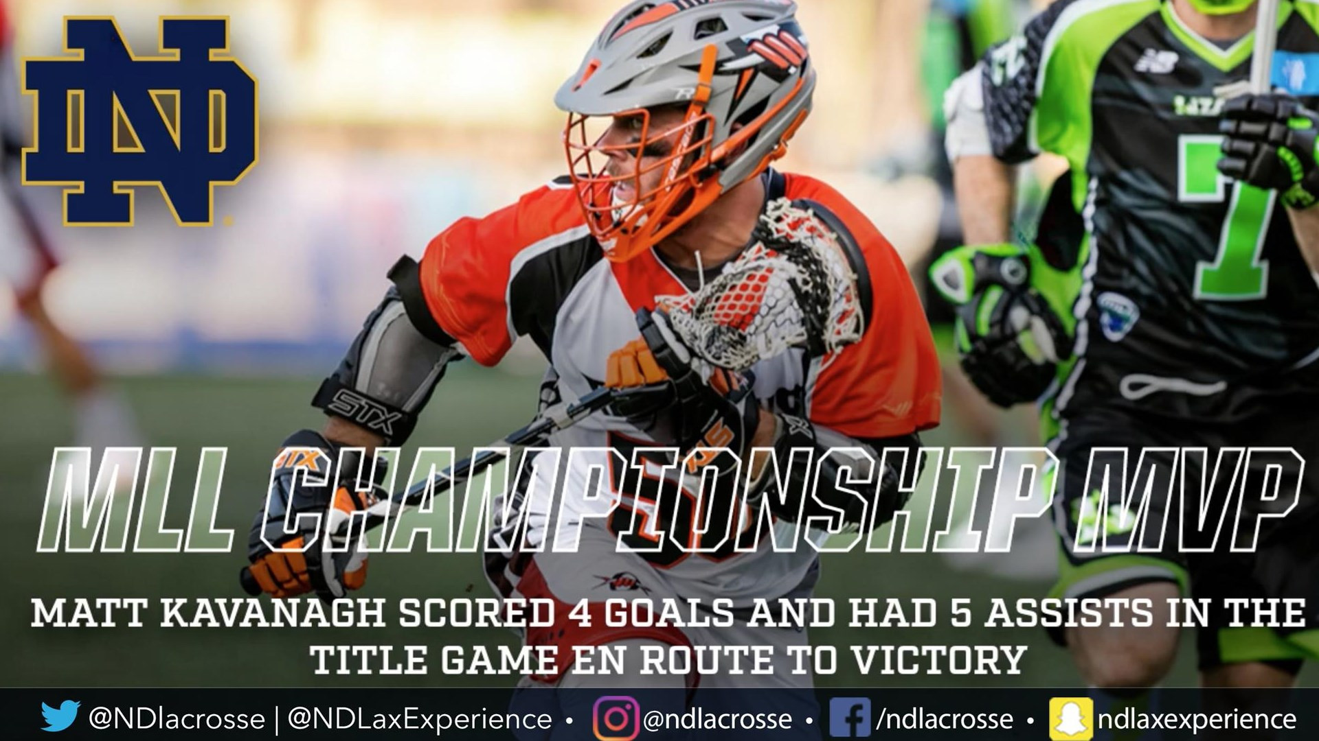 Kavanagh Named Coca-Cola MVP Of 2018 MLL Championship Matt Kavanagh MLL MVP