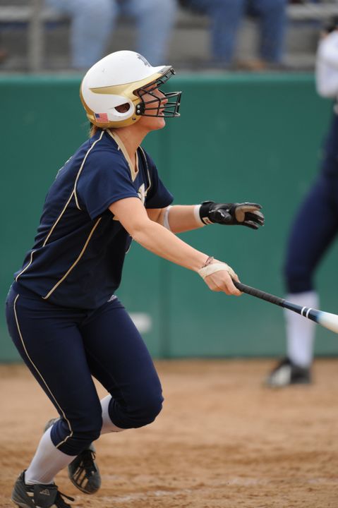 Sophomore Sadie Pitzenberger is one of 14 returning monogram winners on the 2009 Notre Dame softball team.
