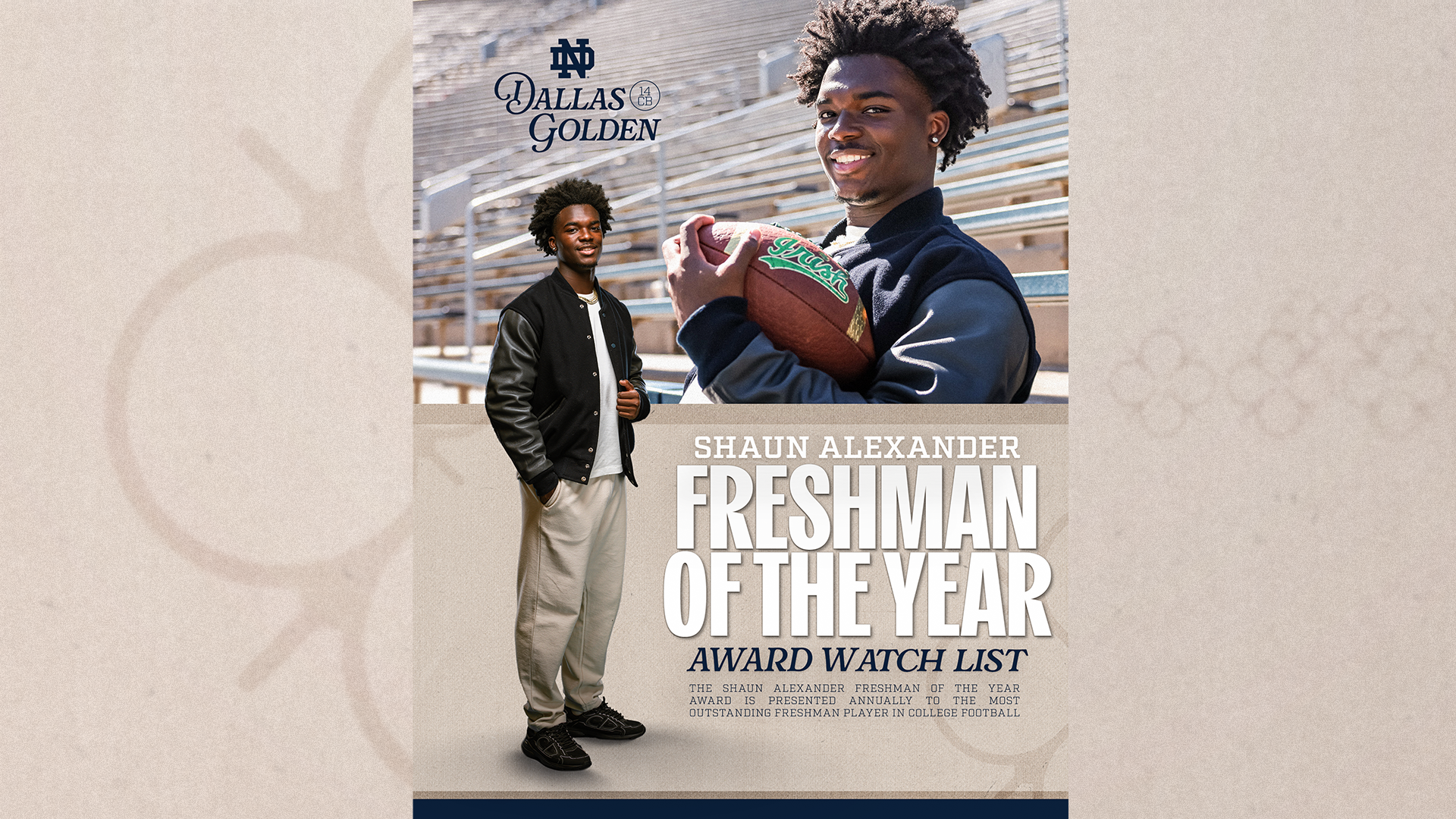 Golden Named to Shaun Alexander Freshman of the Year Award Watch List Golden Named to Shaun Alexander Freshman of the Year Award Watch List
