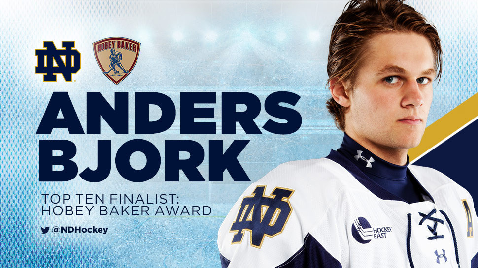 Bjork Honored As Hobey Baker Top Ten Finalist Bjork Honored As Hobey Baker Top Ten Finalist