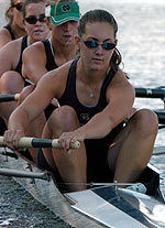 2005-06 Notre Dame Rowing Diary: Installment #3 – Irish Look To Build On Success Of First Regatta Sarah Kate Hafner rowed as a member of the second varsity eight boat during the 2004-05 season.