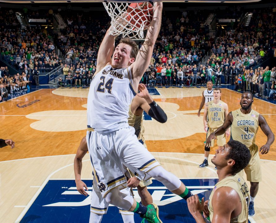 Pat Connaughton registered 16 points, eight rebounds and five assists in last season's 79-77 win over Duke.