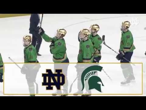 Highlights | @NDHockey vs. Michigan State, Game 2 (2018)