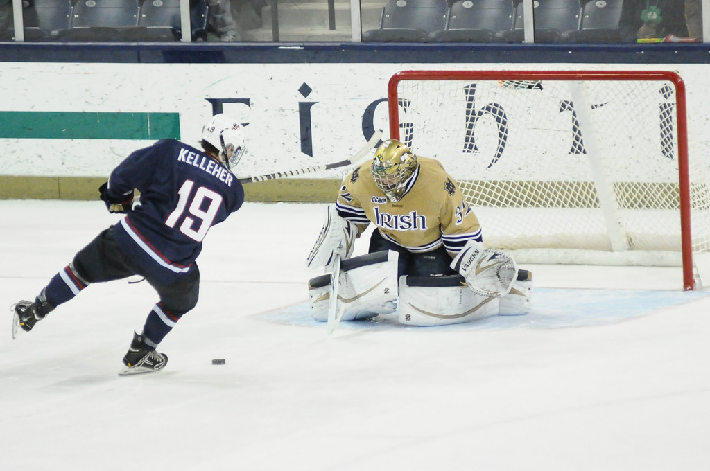 #10 Notre Dame Hockey vs USA U18 on 10-07-2012