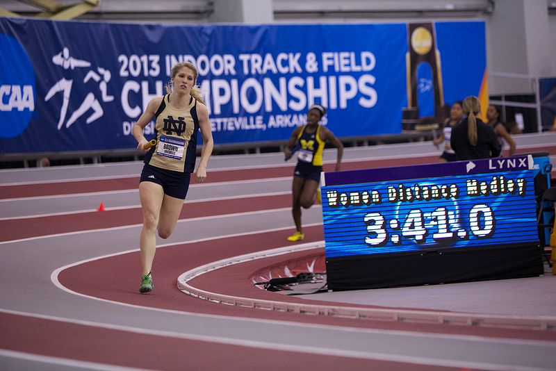 Michelle Brown earned two All-American honors in the DMR and 4x400m relay.