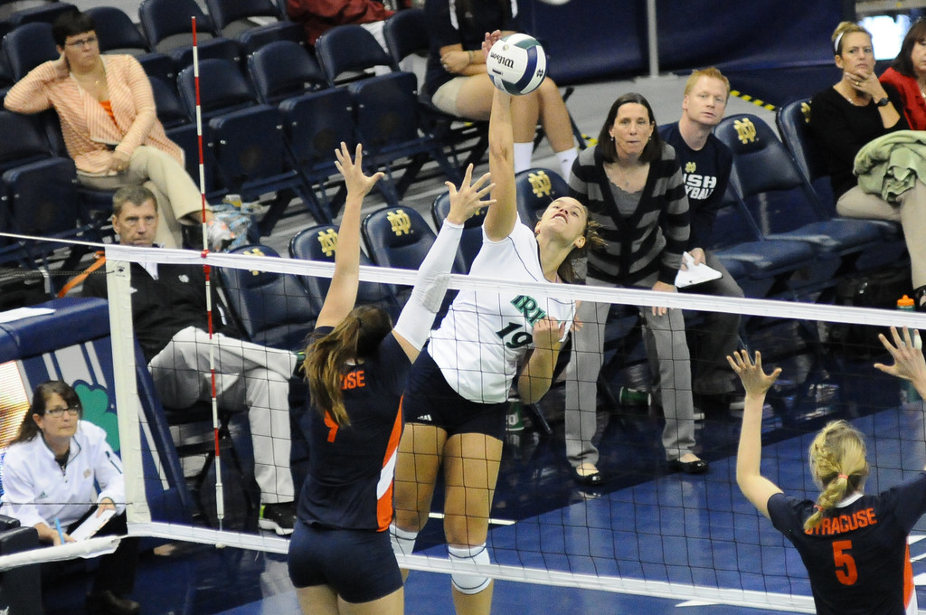 Notre Dame Women's Volleyball vs Syacuse 09-30-2012 Win (3-0)
