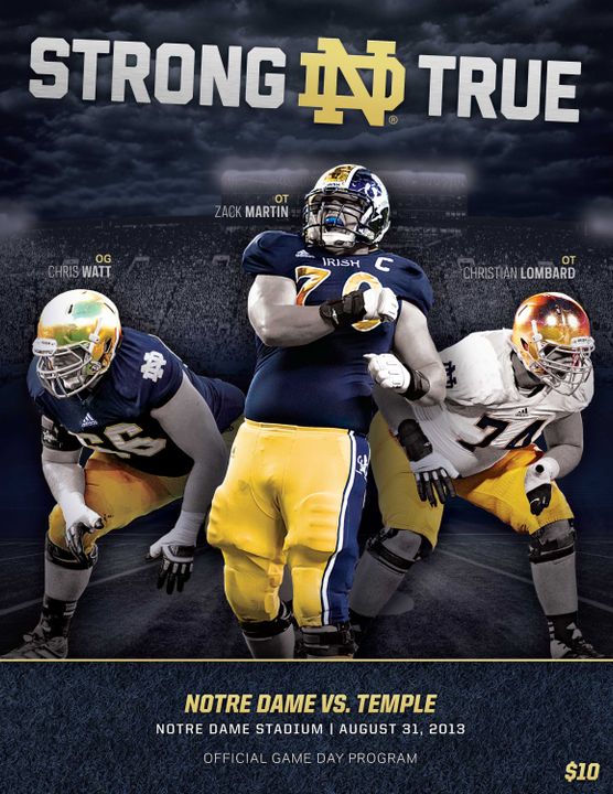 Notre Dam'e 2013 Official Game Day is a record 296 pages and can be purchased for $10.