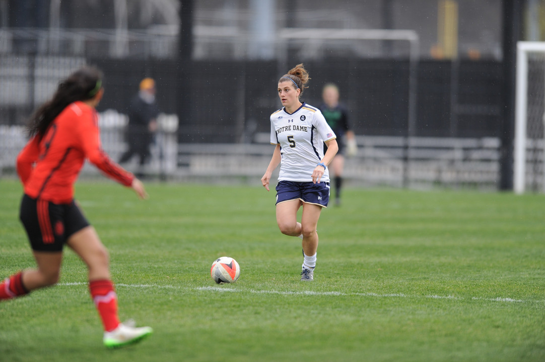 Irish head coach Theresa Romagnolo will look for her Irish squad to attack early and often in 2015, led by preseason MAC Hermann Trophy candidate Cari Roccaro.