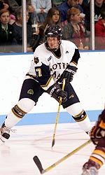 Junior Michael Bartlett is one of five Notre Dame hockey players who will be returning to Chicago on Jan. 22 when Notre Dame faces fifth-ranked Wisconsin at Allstate Arena in Rosemont, Ill.