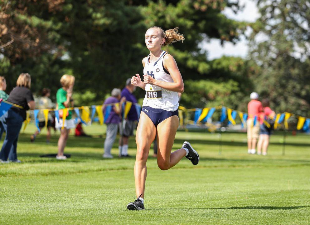 Paige Grant runs a race.