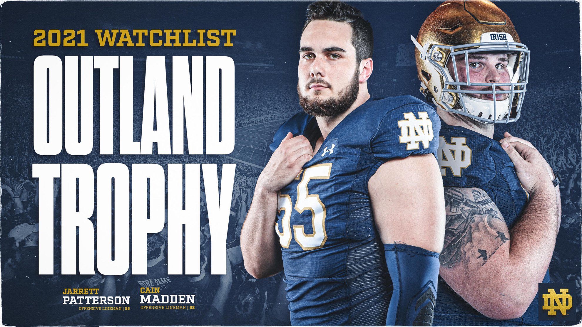Patterson, Madden Selected to Outland Trophy Watch List Patterson, Madden Selected to Outland Trophy Watch List