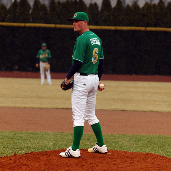 Irish Take Down Ball State, 6-4, For Fourth Straight Victory Freshman Brian Dupra picked up his first career victory with 6.0 solid innings against Ball State on Tuesday.
