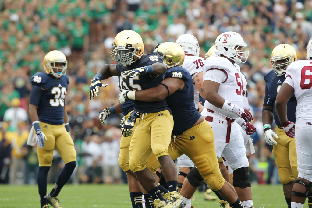 Notre Dame vs. Temple (USATSI)