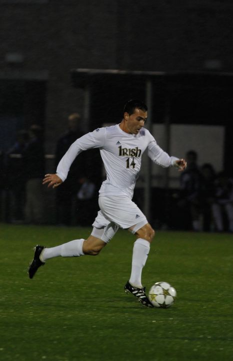 Senior midfielder Danny O'Leary put the first two goals on the board for the Fighting Irish.
