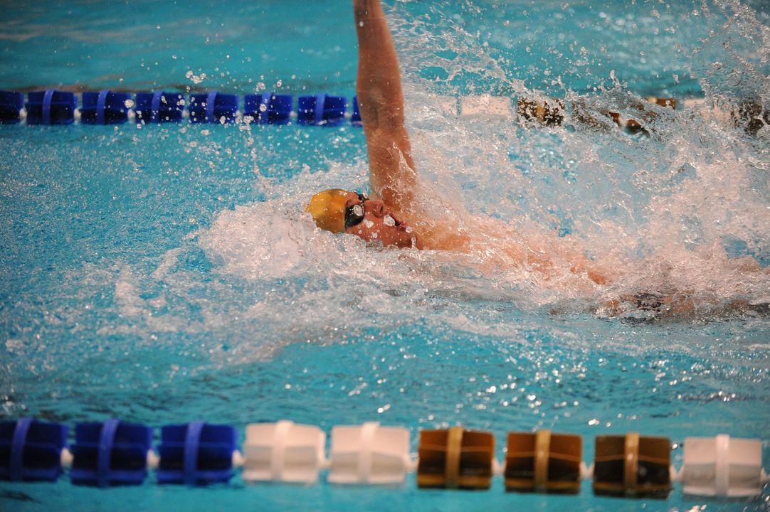 Zach Stephens was one of several swimmers who punched their ticket to NCAAs at the Hawkeye Invite last month.