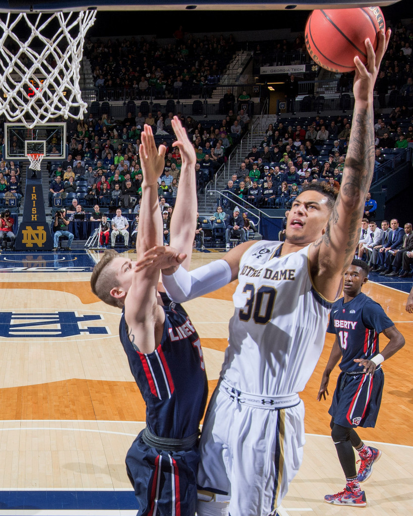 Notre Dame 73, Liberty 56