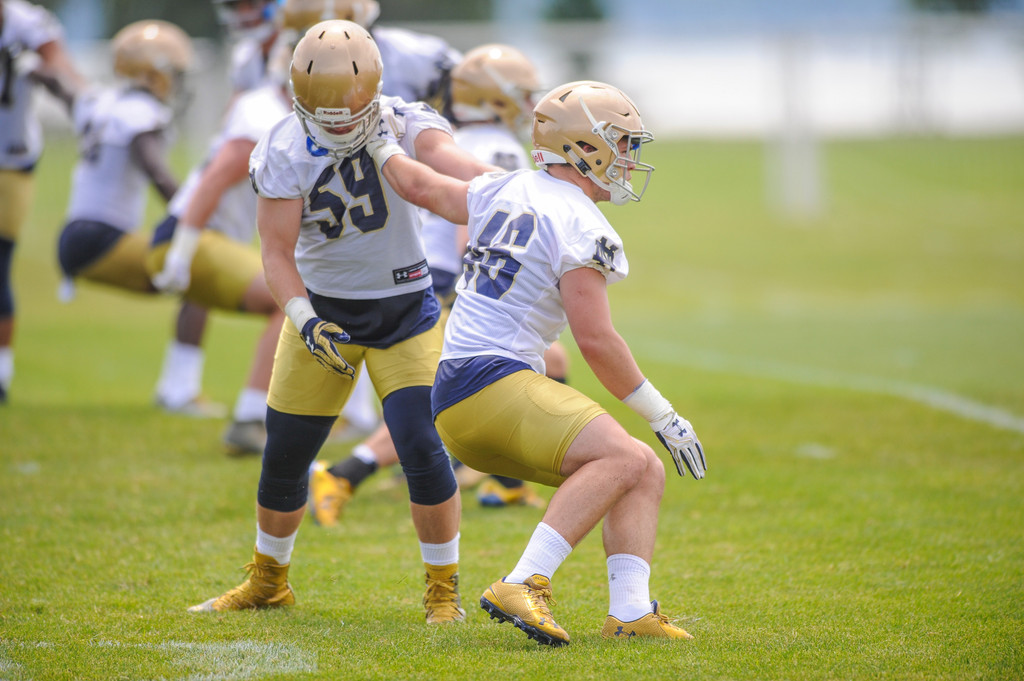 2017 Notre Dame Football Fall Camp - Practice One