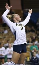 Junior Ashley Tarutis talied a double-double with 19 assists and 10 digs in the loss to Arizona State