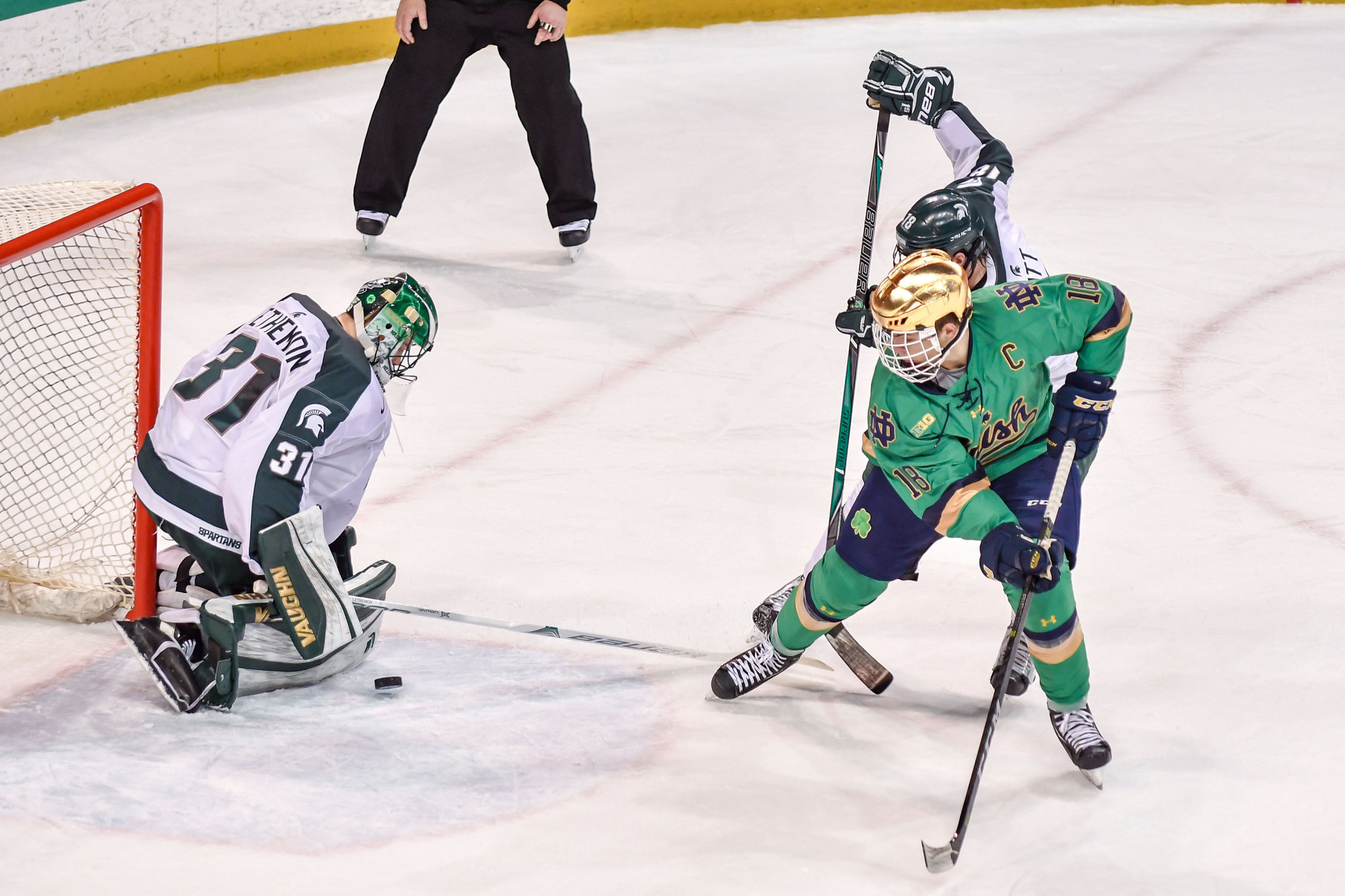 #3 Irish Fall To Michigan State, 4-3, In Regular Season Finale #3 Irish Fall To Michigan State, 4-3, In Regular Season Finale