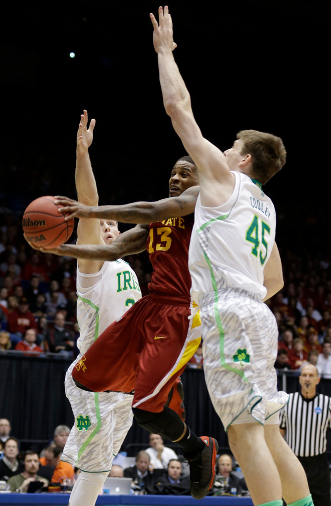 No. 23 Notre Dame Falls To Iowa State In NCAAs, 76-58 (AP)