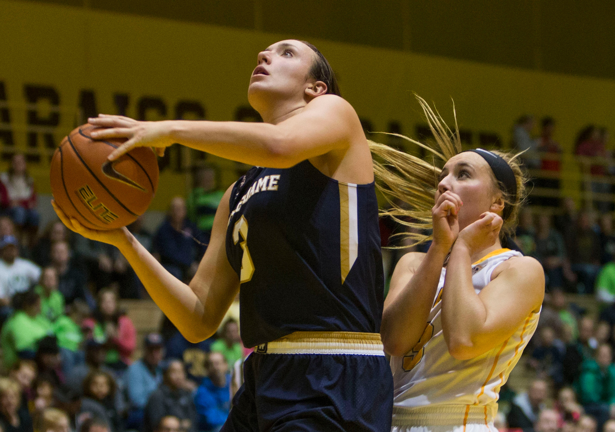 #3 Irish Use Balanced Effort to Rout Denver, 94-52 Notre Dame Valparaiso Basketball