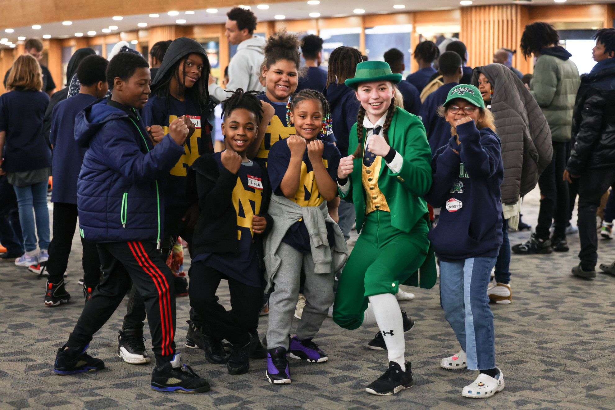 Irish Welcome Special Group To Campus For Blue-Gold Game With Assist From Allstate Irish Welcome Special Group To Campus For Blue-Gold Game With Assist From Allstate