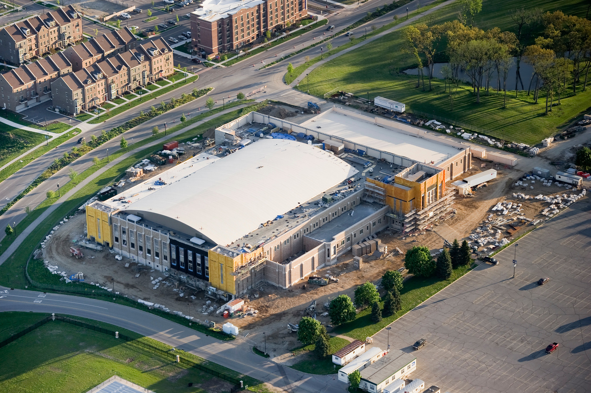 The Building Boom: How Facilities Became a Full-Time Enterprise for Notre Dame Athletics Compton Family Ice Arena opens its doors in the fall of 2011 as one of the nation's premier collegiate hockey facilities. The two-rink facility will seat approximately 5,000 spectators and feature an Olympicsized sheet of ice in addition to the arena to help serve the needs of the University and the community.
