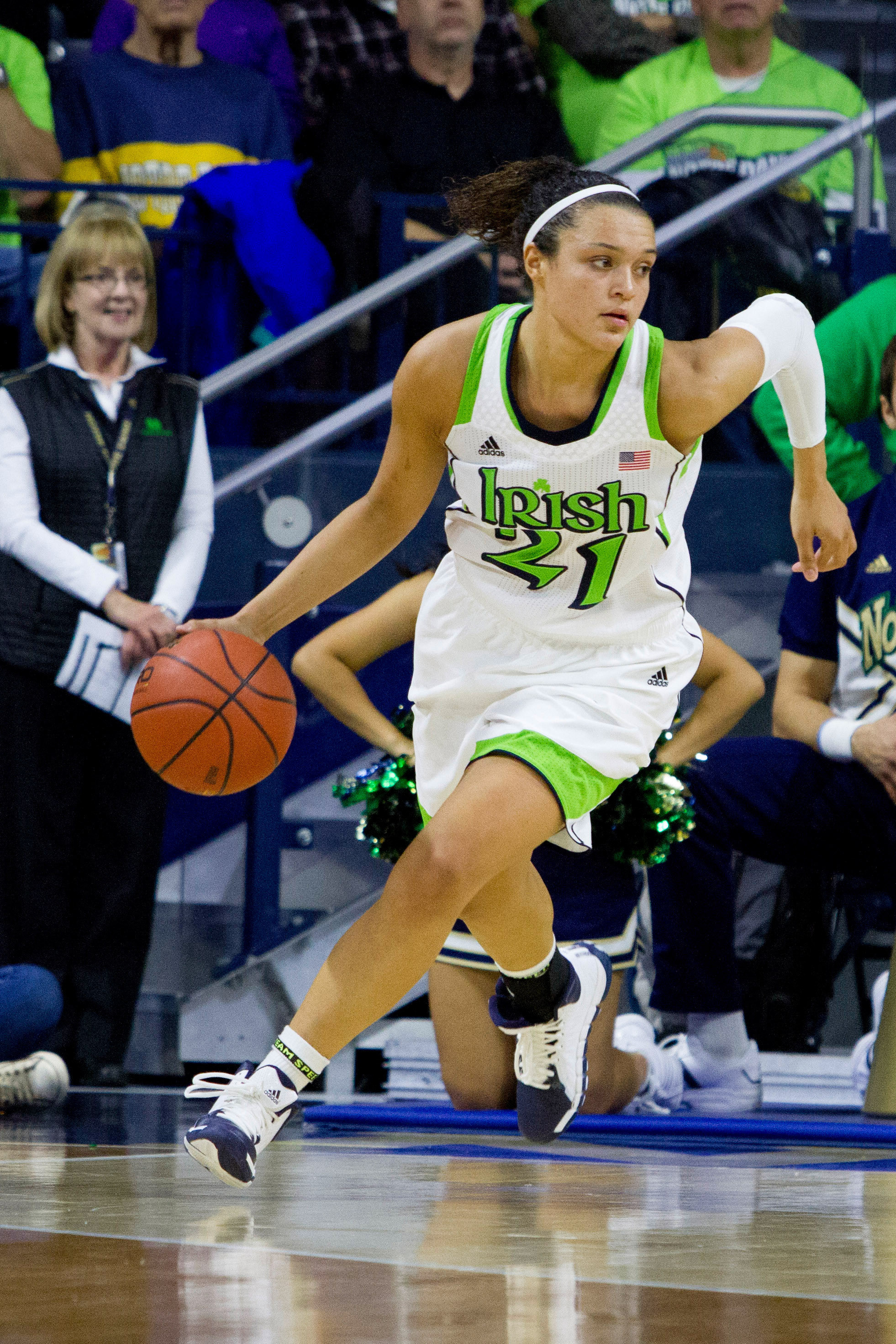 #5/6 Irish To Face Penn Saturday At Legendary Palestra Senior guard Kayla McBride nearly posted a double-double (10 points, nine rebounds) in Notre Dame's 69-38 win over Penn on Dec. 2, 2011, at Purcell Pavilion.