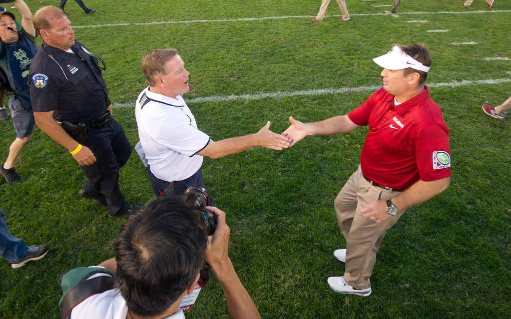 No. 22 Notre Dame vs. No. 14/12 Oklahoma (USATSI)