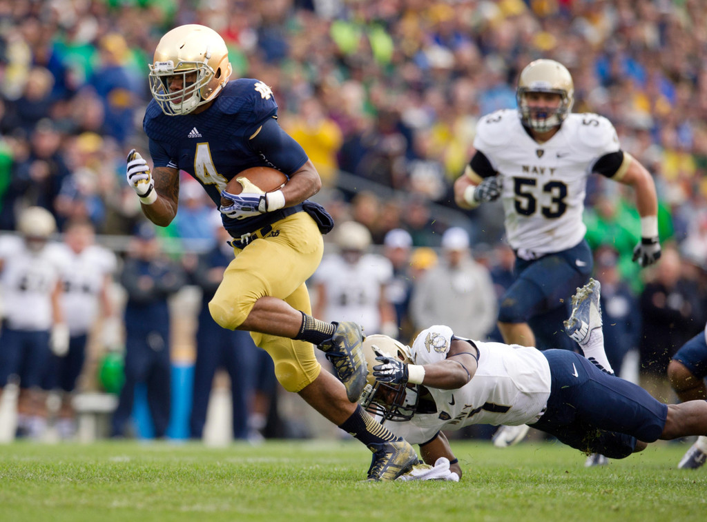 Notre Dame vs. Navy (USATSI)