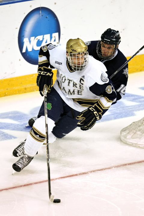 Senior defenseman Joe Lavin has signed a two-year contract with the Chicago Blackhawks.