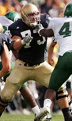 Football Heads Back On The Road This Weekend Mark LeVoir and his fellow offensive linemen have helped Darius Walker rush for over 100 yards in all three games this season.