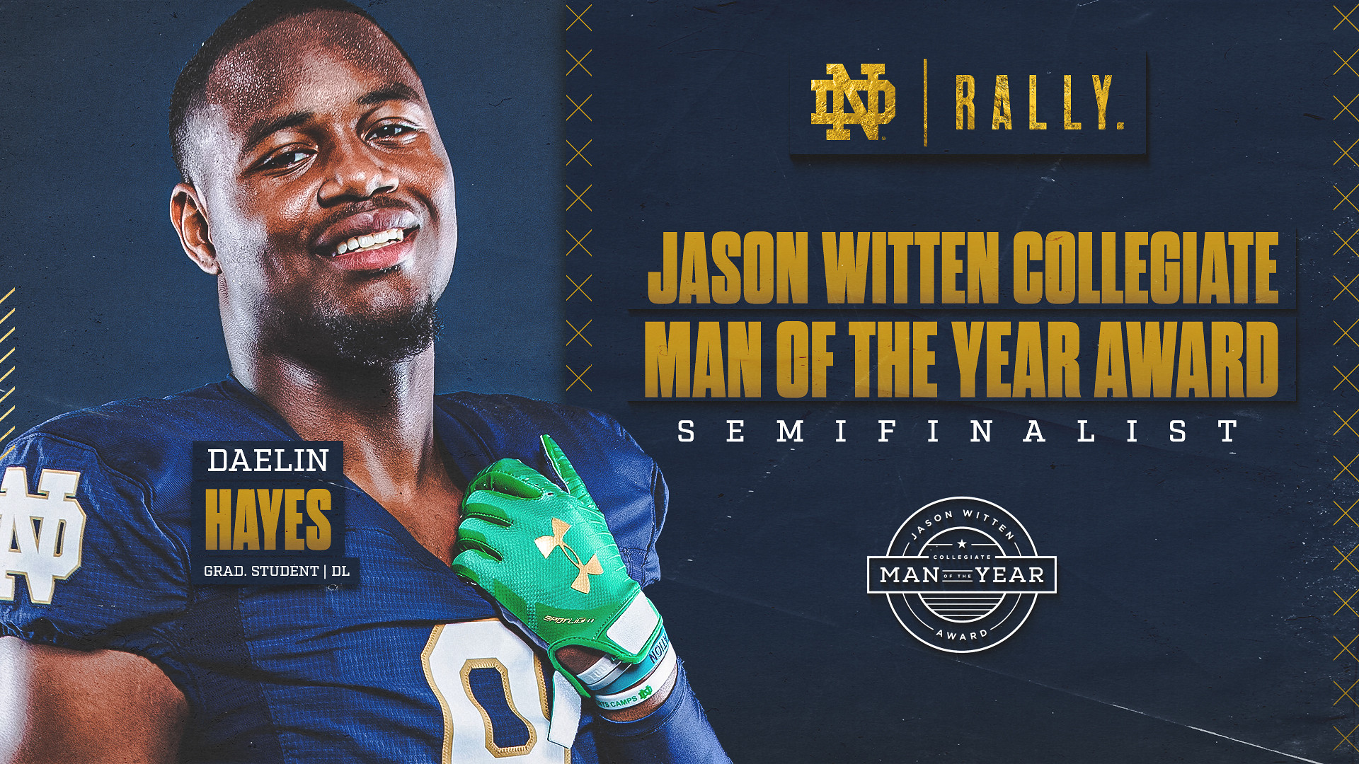 Hayes Selected as Semifinalist for Witten Man of the Year Award Hayes Selected as Semifinalist for Witten Man of the Year Award