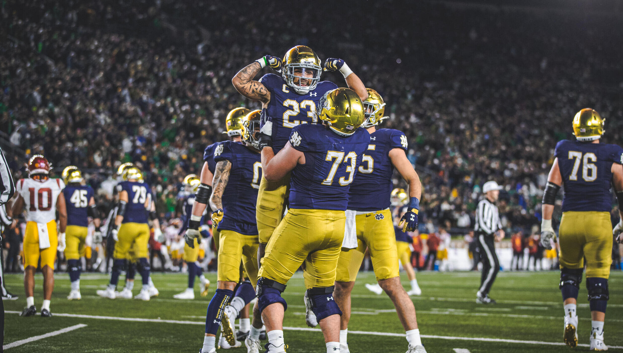 #13 Notre Dame Beats Southern Cal, 31-16, to Retain Jeweled Shillelagh #13 Notre Dame Beats Southern Cal, 31-16, to Retain Jeweled Shillelagh