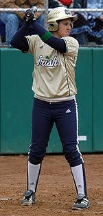 Senior Meagan Ruthrauff finished two for three with two runs scored against Toledo on Wednesday, April 19.