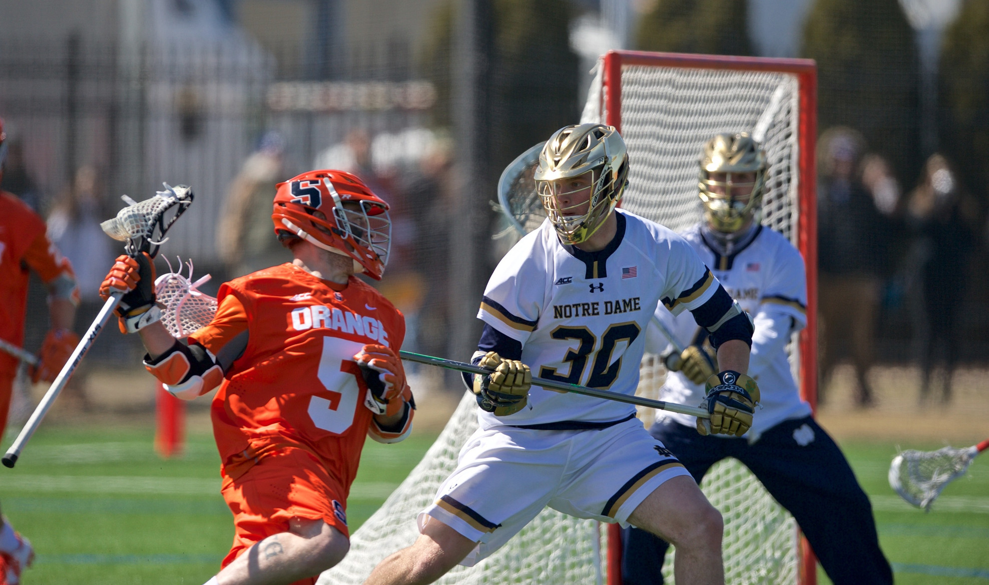 Irish Men’s Lacrosse Agenda Not for the Faint of Heart Senior Edwin Glazener is one of six Irish student-athletes who will be returning to their home state of California.