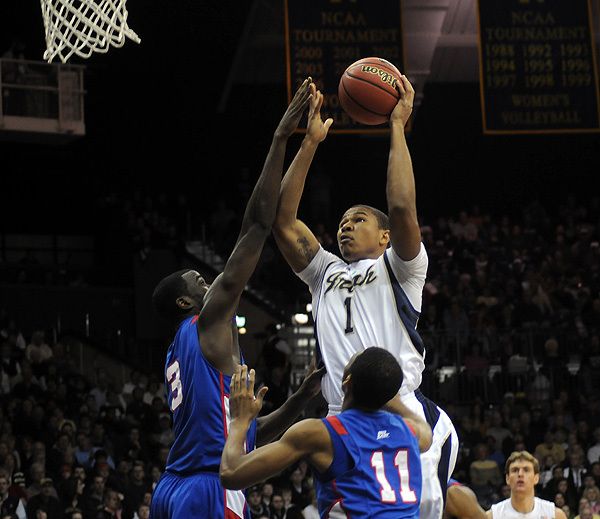 Tyrone Nash notched his first career double-double with 13 points and 10 rebounds against DePaul on Saturday.
